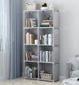 Foldable Bookshelf Open Bookcase, Space-Saving Storage Book Shelf Organizer Rack For Study Room, Office Library. 