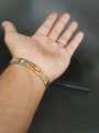 Golden Shinny Art Hand Chain Chain Bracelet for Boys and Men. 