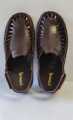 Genuine Leather Men's Sandals Round Shape Fashion Casual Brown Men. 