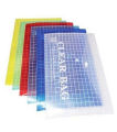 Clear Bag file for Documents (4 Pcs) - Clear Bag Transparent Button File - Clear Filing Document Bags - MultiColour Plastic Folder Legal Size. 