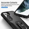 （ready now） For Samsung Galay S21 5G Pioneer Armor Heavy Duty PC + TPU Shockproof Case with Holder. 