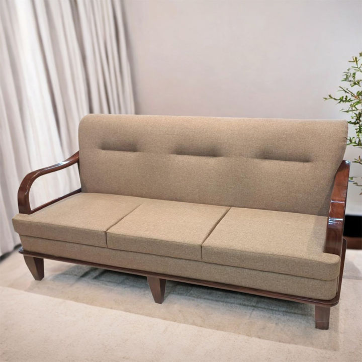Customisable Solid Sheesham Wood Sofa 7 Seaters by Furniture Club