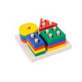 "Wooden Shape Sorting Educational Toy for Toddlers & Preschoolers - Develops Problem-Solving Skills & Spatial Awareness - High-Quality Wood". 
