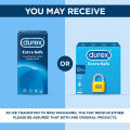 Durex Condoms Extra Safe 12 Pieces - Pack of 3. 