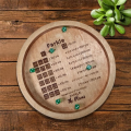 BRADOO Wooden Dice Tray for Farkle Classic Dice Game, Farkle Dice Tray, Farkle Classic Dice Game, Dice Tray 18cm. 