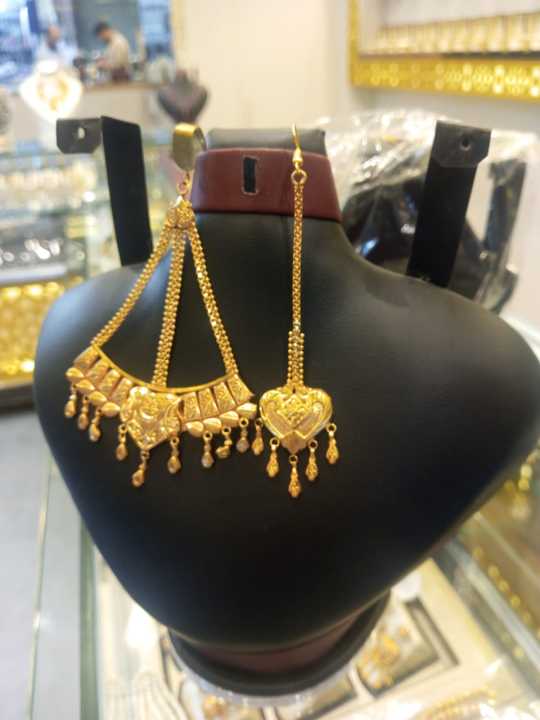 Jhumar with tikka bindiya same as gold bridal set