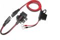 MOTOPOWER MP0609A 3.1Amp Motorcycle USB Port Kit SAE to USB Adapter On Motorcycle. 