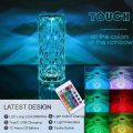 Crystal Lamp Rose Light Diamond Lamp 16 Colors Changing with Remote Control. 