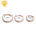 Women Earring Rhinestone Simple Mini Piercing Hoop Studs Earlobe Tragus Circle for Female. 