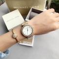 Michael Kors Darci Mother of Pearl Dial Gold Steel Crystal Ladies Watch MK-3219. 