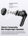 soundpeats air 5 wireless bluetooth earbuds with touch sensor control tws rapid charging case led display high quality sound bass boosted noise cancelling sweatproof stereo audio. 