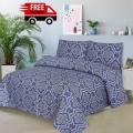 cotton bed sheet best quality king size 3piece set. 
