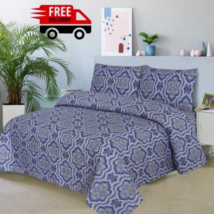 cotton bed sheet best quality king size 3piece set