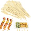 50 Pieces Bamboo Paddle Skewers, Barbecue Natural Eco-Friendly Bamboo Skewers Cocktail Sticks, For Barbecue, Kebabs, Burgers, Fruits, Marshmallows, Cocktails, Buffets Party. 