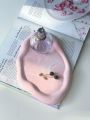 Marble Bubble Irregular Decorative Tray-Minimalist Purple Marble Cloud Stone Jewelry Display Dish-Pink Marble Catchall tray-Trinket Plate. 
