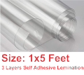 30x150cm, 3 Layer Self Adhesive Lamination Sheet Roll For Car Paint, Bumper, Hood, Mobile Phones Laptop Tablet Laminating Sheet. 