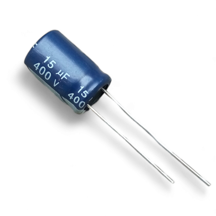 5PCS - 15uf 400V Radial Electrolytic Capacitor 15*10mm