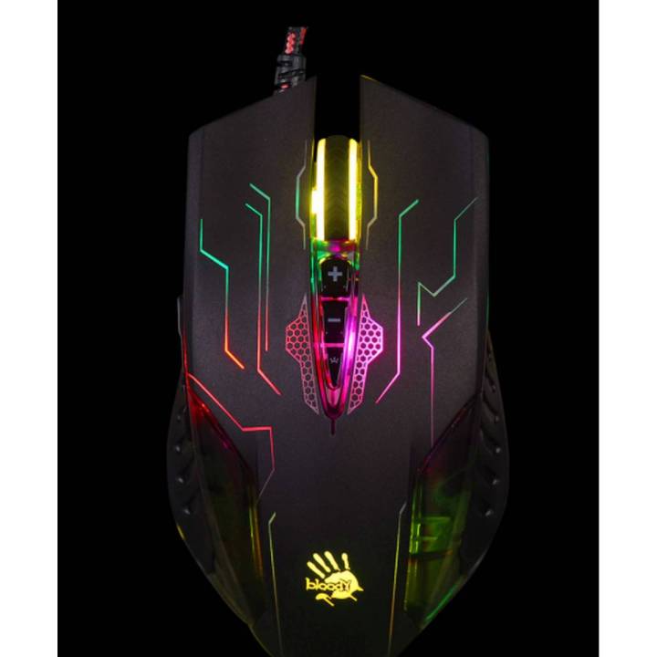 Bloody Q50 Metal Feet - Neon XGlide Gaming Mouse