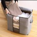 Foldable Storage Bag Organizers, Waterproof Anti-Mold Moisture Proof Clothes Storage Container Zipper Bag with Clear Window Carry Handles for Blanket Comforter Bedding, Closet Storage Boxes. 