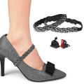 Detachable Shoe Strap High Heels Shoes Band Heel Straps Detachable Strap Rhinestone Elastic Shoe Ankle Straps. 
