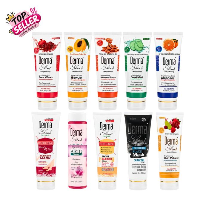 Derma Shine Mega Facial Kit – 10 Piece Complete Facial & Skincare Kit