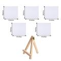 Pack Of 6 - 5 x 4*4 Size Canvas With 1x Wooden Easel. 