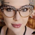 55514 Big Frame Cat Eye Glasses Frames Women Anti Blue Plastic Spectacle Frame Computer Eyeglasses Prescription Eyeglass. 