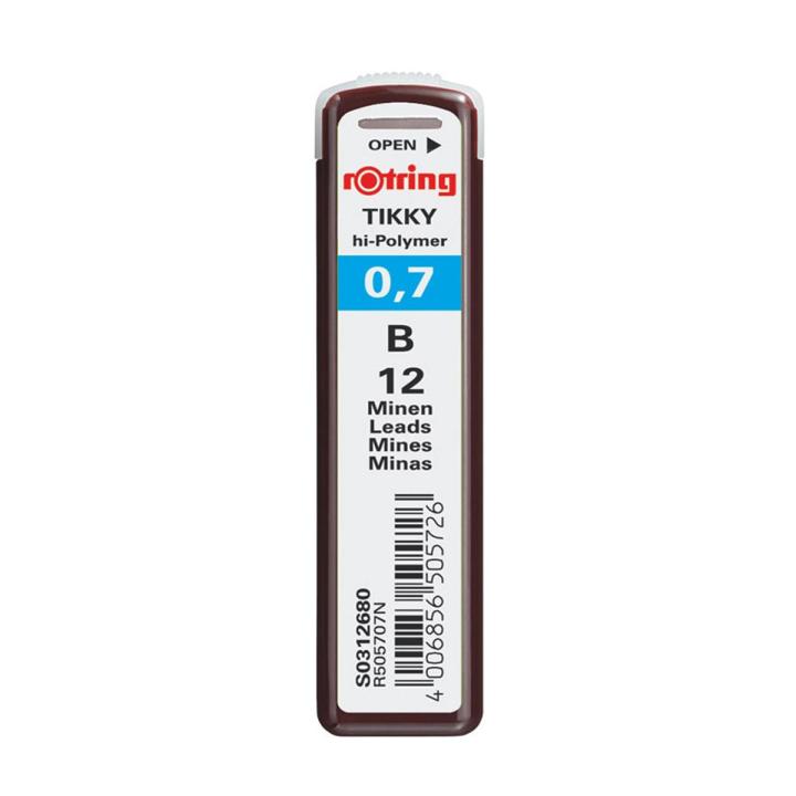 Rotring Tikky Mechanical Pencil 0.7 mm B Leads, Clutch Pencil Refills Made In Germany  Ideal for sketching, writing, drawing