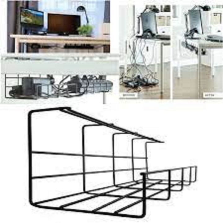 computer wire supply rack black ...