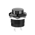 High Quality Mini Momentary Push Button Switch Round Switch No Lock AC 250V / 3A AC 125V /6A Balck Cap. 