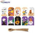 Candy Bag Tags Exquisite Pattern Halloween Themed Print Candy Bag Tags. 