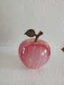 Marble and bonze material apple design paper weight. 
