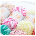 Super Soft Fashion Velvet Yarn Baby Chunky Blanket Yarn Chenille Fluffy Yarns for Knitting and Crochet. 