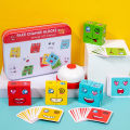 Cross-border BabeRock Face Changing Rubik's Cube Emoji Building Blocks Parent-child Interactive Battle Table Game Logical Thinking Toys. 