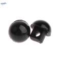 100pcs 6mm Black Round Domed Buttons Sewing Doll Eyes Nose. 