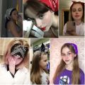 Fashion Hip Hop Bandana Kerchief Unisex Black Hair Band Neck Scarf Headwear Wrist Wraps Head Square Scarves Print Handkerchief. 