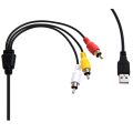 3 RCA to USB Cable. 
