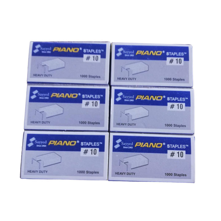 Pack of Piano Staples Pin # 10 - 6 Boxes