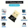 5.3 Bluetooth Dongle - Bluetooth 5.3 Adopter For PC / Laptop - Best Range Quality - Plug and Play - Bluetooth Reciever and Transmitter Dongle V5.3 - Latest Version. 
