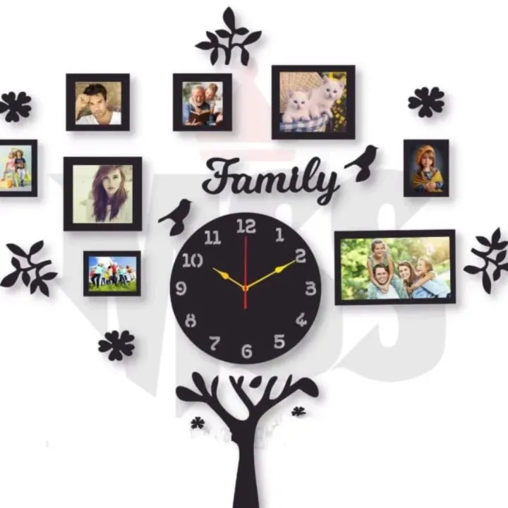 Wooden%20Family%20Tree%20Wall%20Clock%20with%209%20Photo%20Frames%20and%20LED%20Light%20Home%20Decor%20-%20Image%206