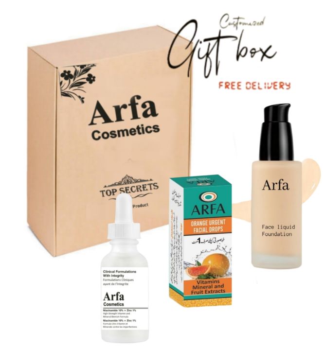 Arfa Cosmetics makeup deal Box gift Box free delivery