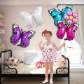 Butterfly Foil Balloon Collection Air & Helium Balloons, Party Supplies, Kids Happy Birthday & Baby Shower Parties Celebrations, Decor Supply, Reusable Foil Ballons, Photo Booth Backdrops & Wall Background Decorations,Born Day, School For Girls Boys & Kid. 