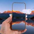 JAV5134 Vertical Smartphone Camera Sky Shooting Phone Clip Perfect Tool Reflective Mirror Selfie All phone models. 
