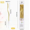Curly Silver & Golden Pack of 6 Pcs Twisty Metallic Candles for Cake Decoration  | Birthday cake topper decorations Ornament Retro Curve Candle For Festival & Party. 
