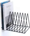 unique File Folder Desk Organizer Triangle Wire 9 Section Desktop Iron Storage book Rack Magazine Holder For Office Home Decoration best used able. 