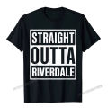 Straight Outta Riverdale Best Gift Idea T-Shirt Camisas Men Cotton Printing Tops Tees On Sale Male T Shirt Normal. 