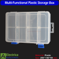 G200 F200 Multi-Functional Plastic Tool Box – Durable Organizer with Adjustable Compartments for Tools, Stationery, and Electronic Parts by Electrica. 