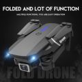 E88 Pro Foldable Camera Drone with WiFi FPV - 4K HD Aerial Photography RC Quadcopter - Altitude Hold & Headless Mode (Black). 