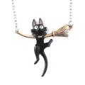 Rj Anime Kiki's Delivery Service Necklaces Cute Kiki Black Cat Jiji Cosplay Pendants Choker For Girl Jewelry. 