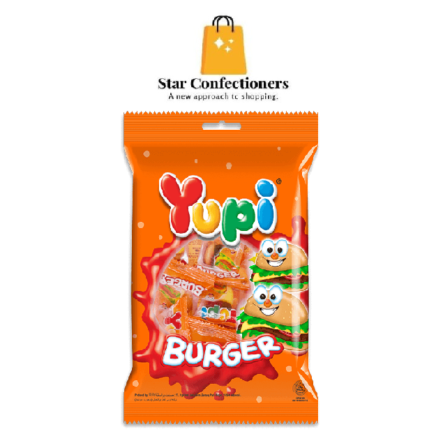 Yupi Burger Jelly | 120g Burger Shaped Gummy Candies/Jellies